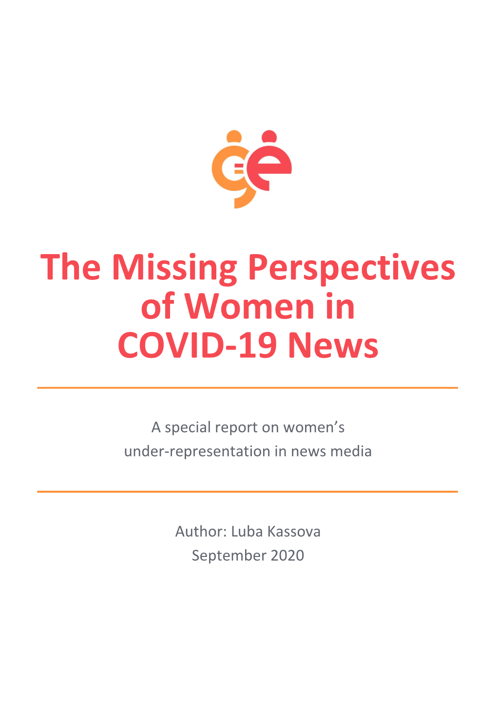 The Missing Perspectives of Women in COVID-19 News