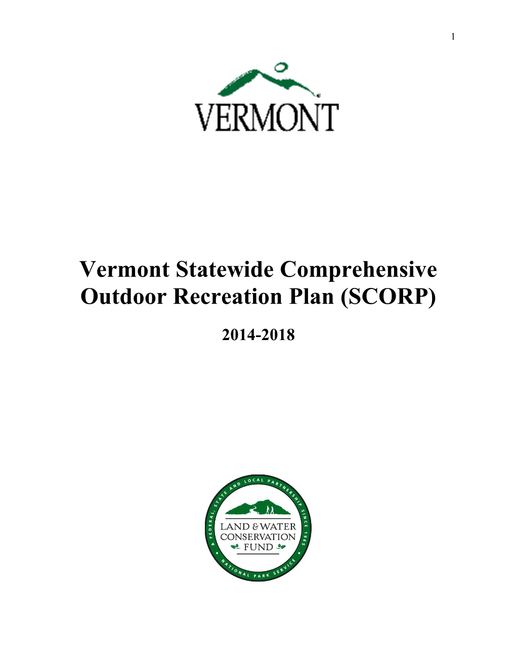 Vermont Statewide Comprehensive Outdoor Recreation Plan (SCORP)