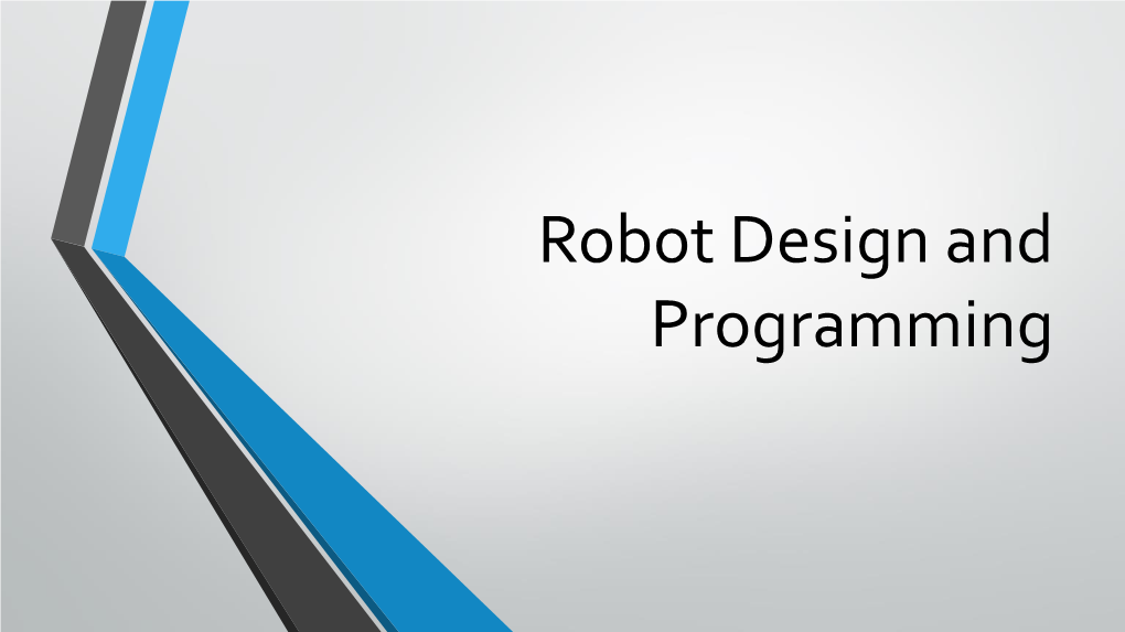 FLL Programming and Robot Design