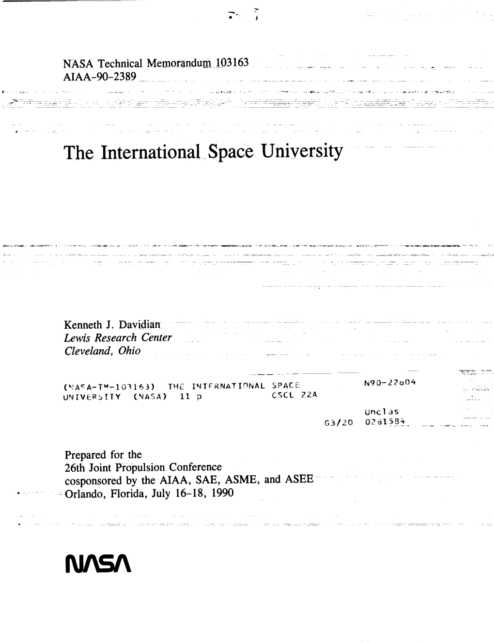 The Internationa!Space University