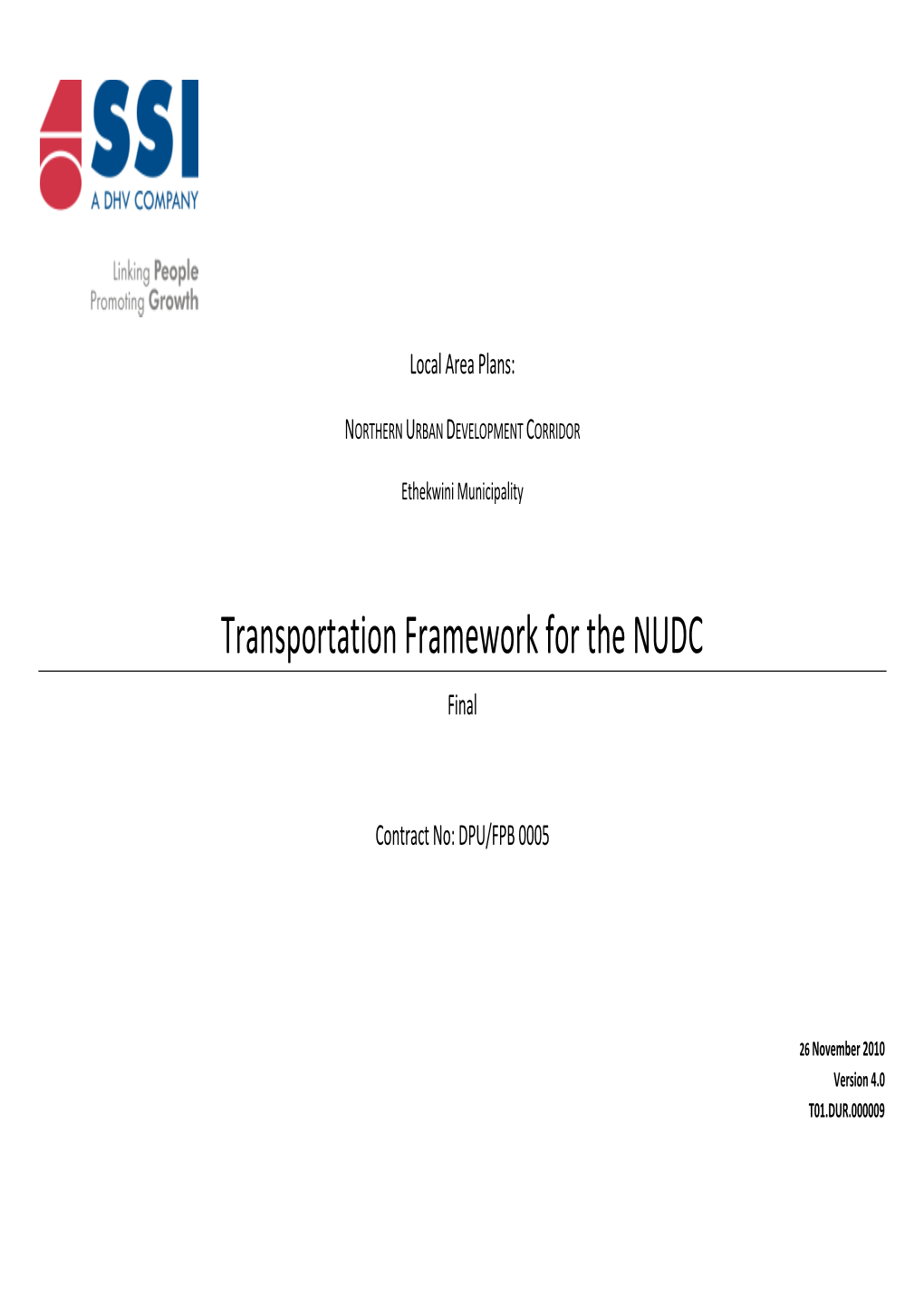 NUDC Transportation Framework 2010