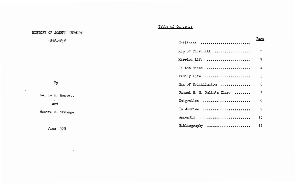 History of Joseph Hepworth