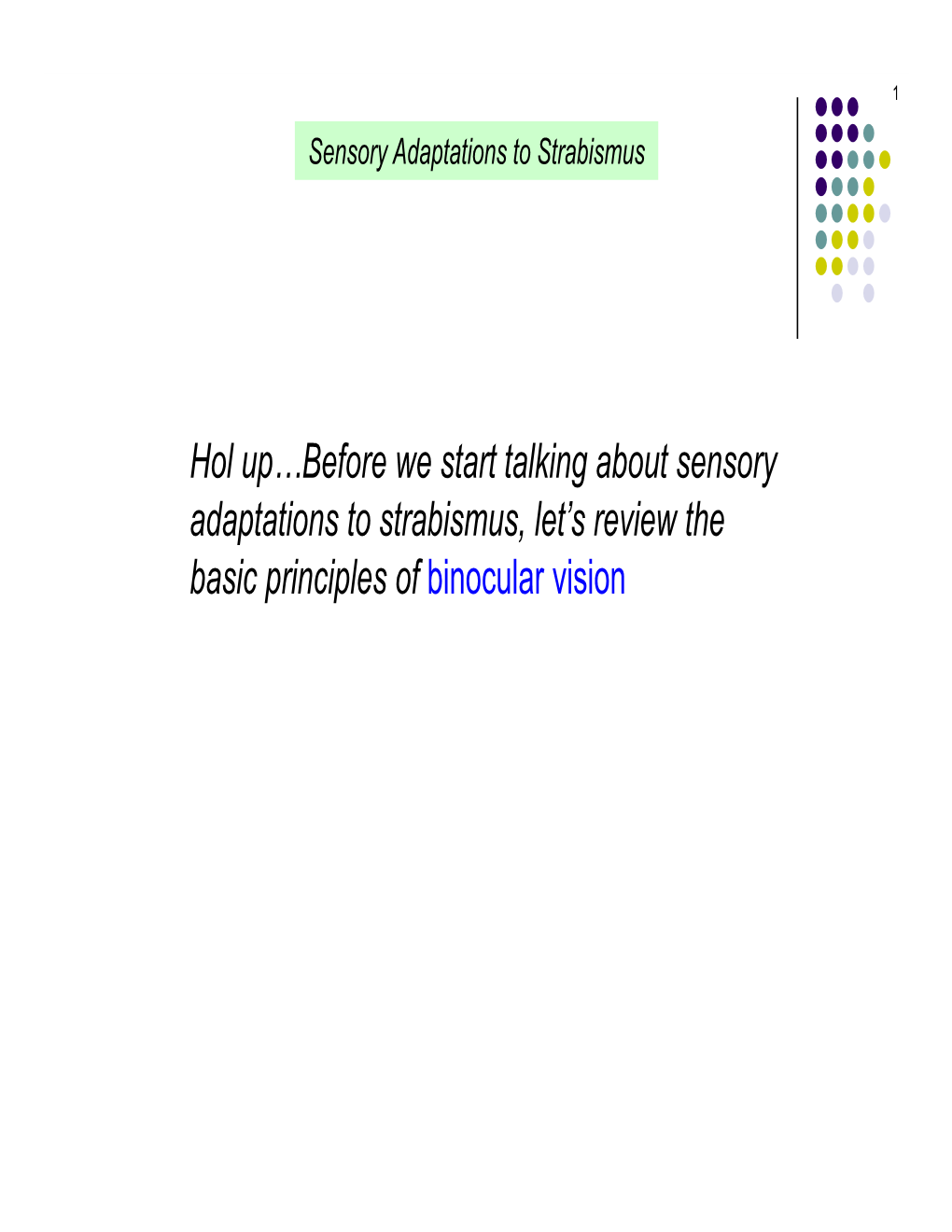 Anomalous Retinal Correspondence (ARC)  Monofixation Syndrome