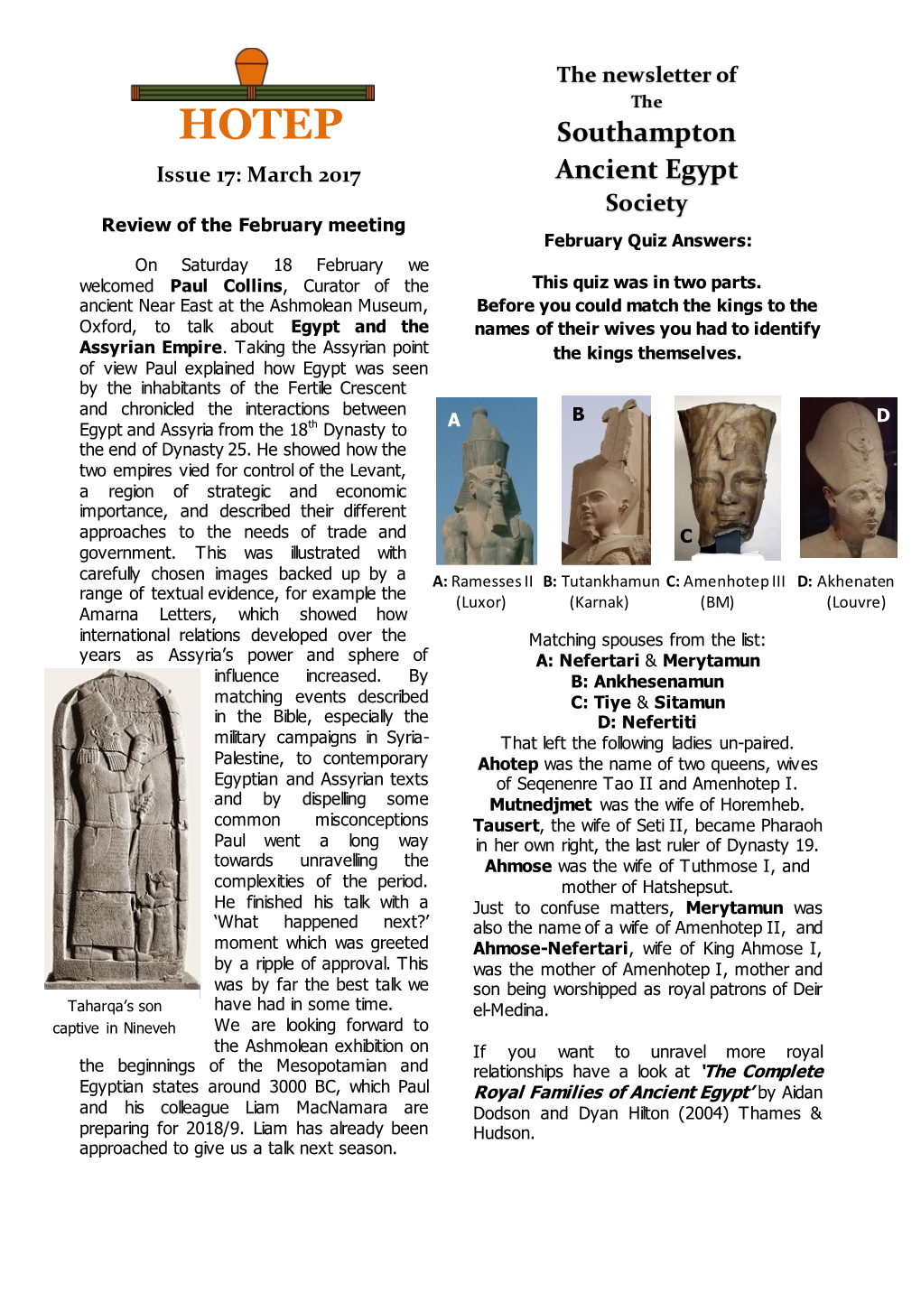 Southampton Ancient Egypt Society