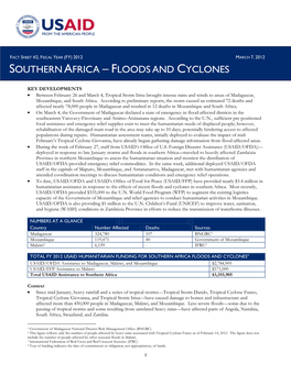 Floods and Cyclones