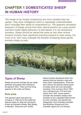 Chapter 1 Domesticated Sheep in Human History