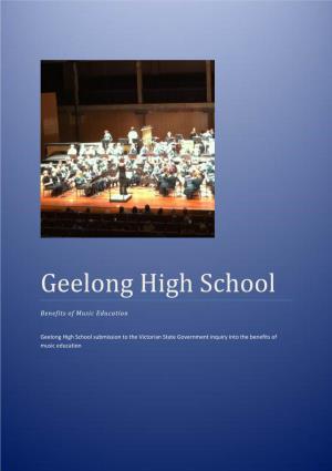 Geelong High School. 14 February 2013