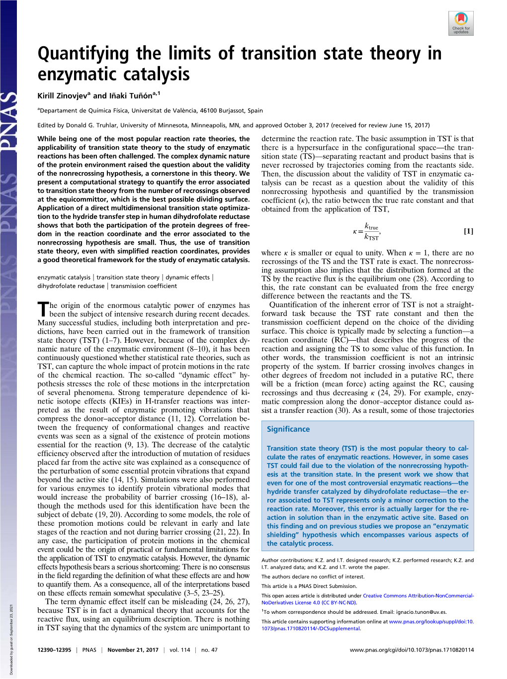 Quantifying the Limits of Transition State Theory in Enzymatic Catalysis