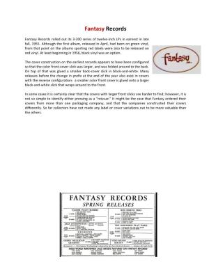 Fantasy Records