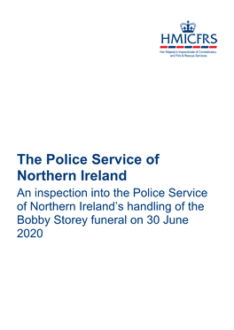 An Inspection Into the Police Service of Northern Ireland's Handling of The