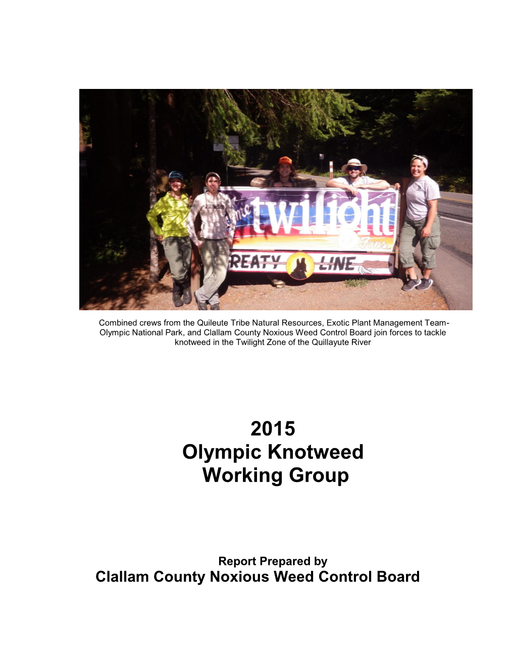 2015 Olympic Knotweed Working Group