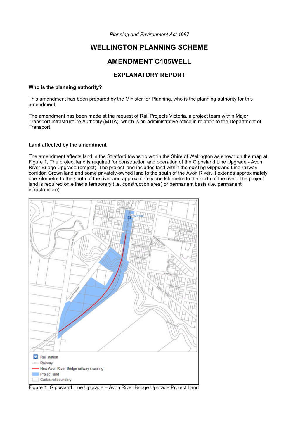 Wellington Planning Scheme Amendment C105well