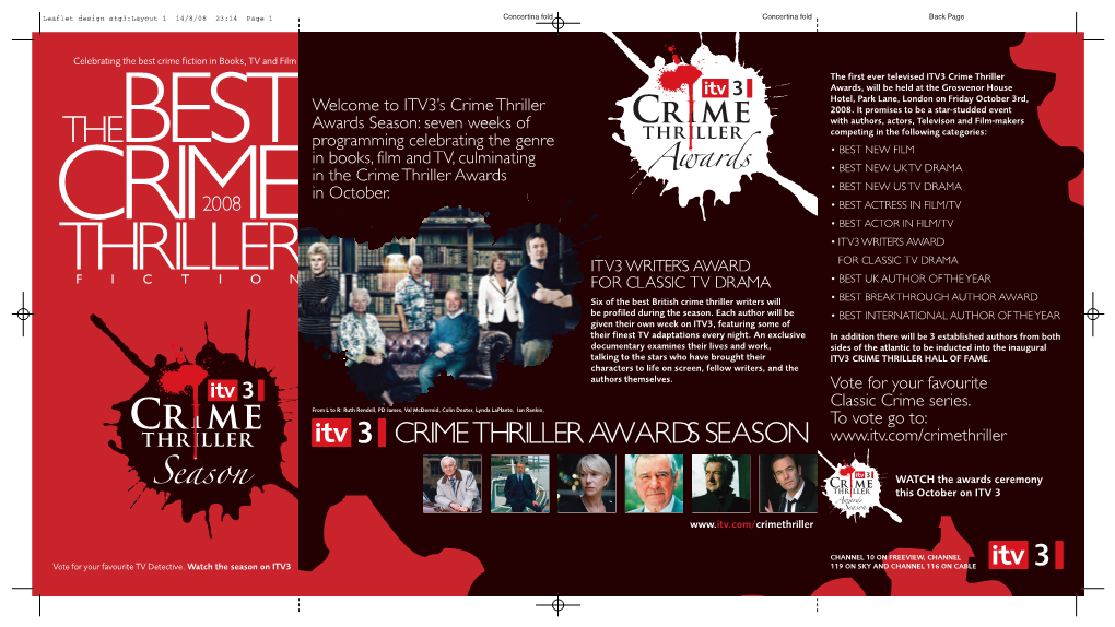 Crime Thriller Awards Season