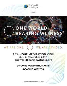 2Nd GUIDE for PARTICIPANTS: BEARING WITNESS