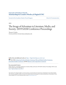 The Image of Adventure in Literature, Media, and Society: 2019 SASSI