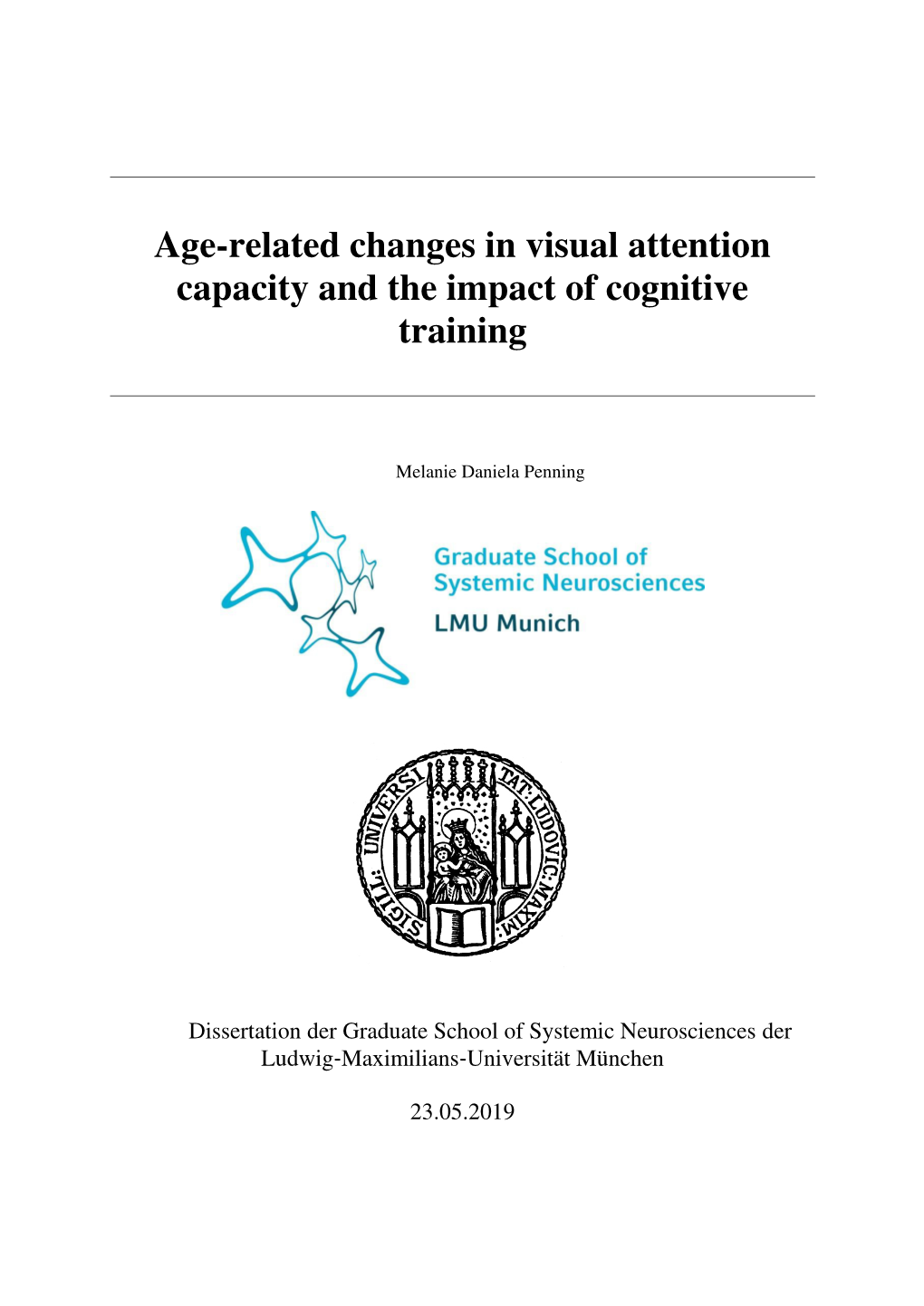 Age-Related Changes in Visual Attention Capacity and the Impact of Cognitive Training
