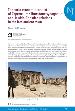 The Socio-Economic Context of Capernaum's Limestone Synagogue