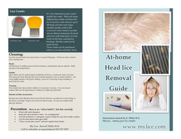 At-Home Head Lice Removal Guide