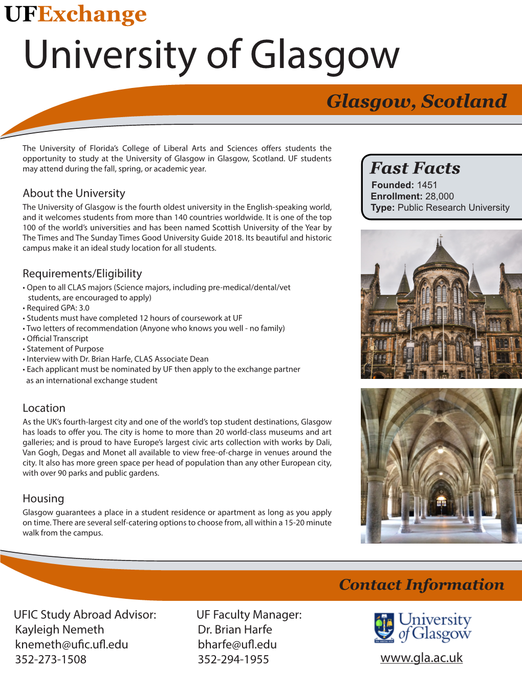 University of Glasgow Glasgow, Scotland