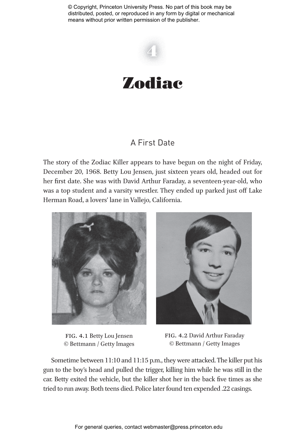 Zodiac Killer Appears to Have Begun on the Night of Friday, December 20, 1968