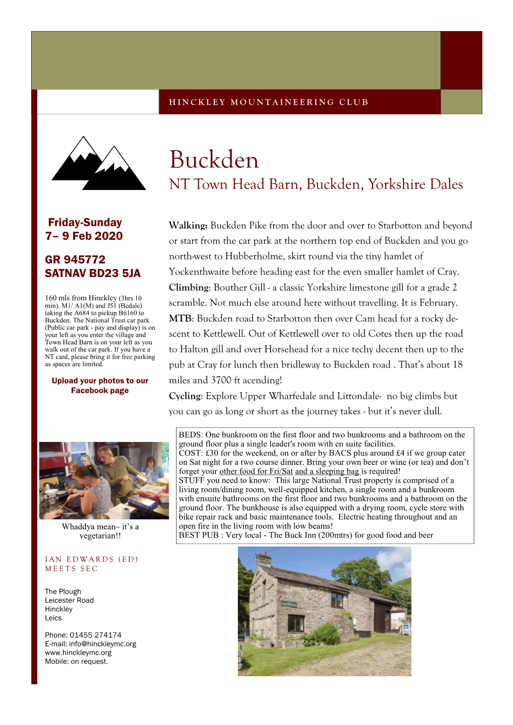 Buckden NT Town Head Barn, Buckden, Yorkshire Dales