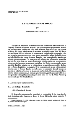 8. La Segunda Edad De Hierro, Por Francisco Burillo Mozota