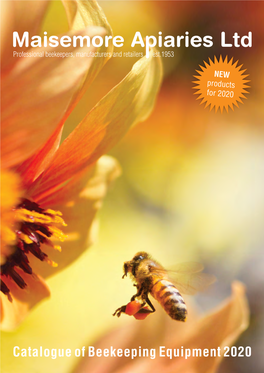 Catalogue of Beekeeping Equipment 2020