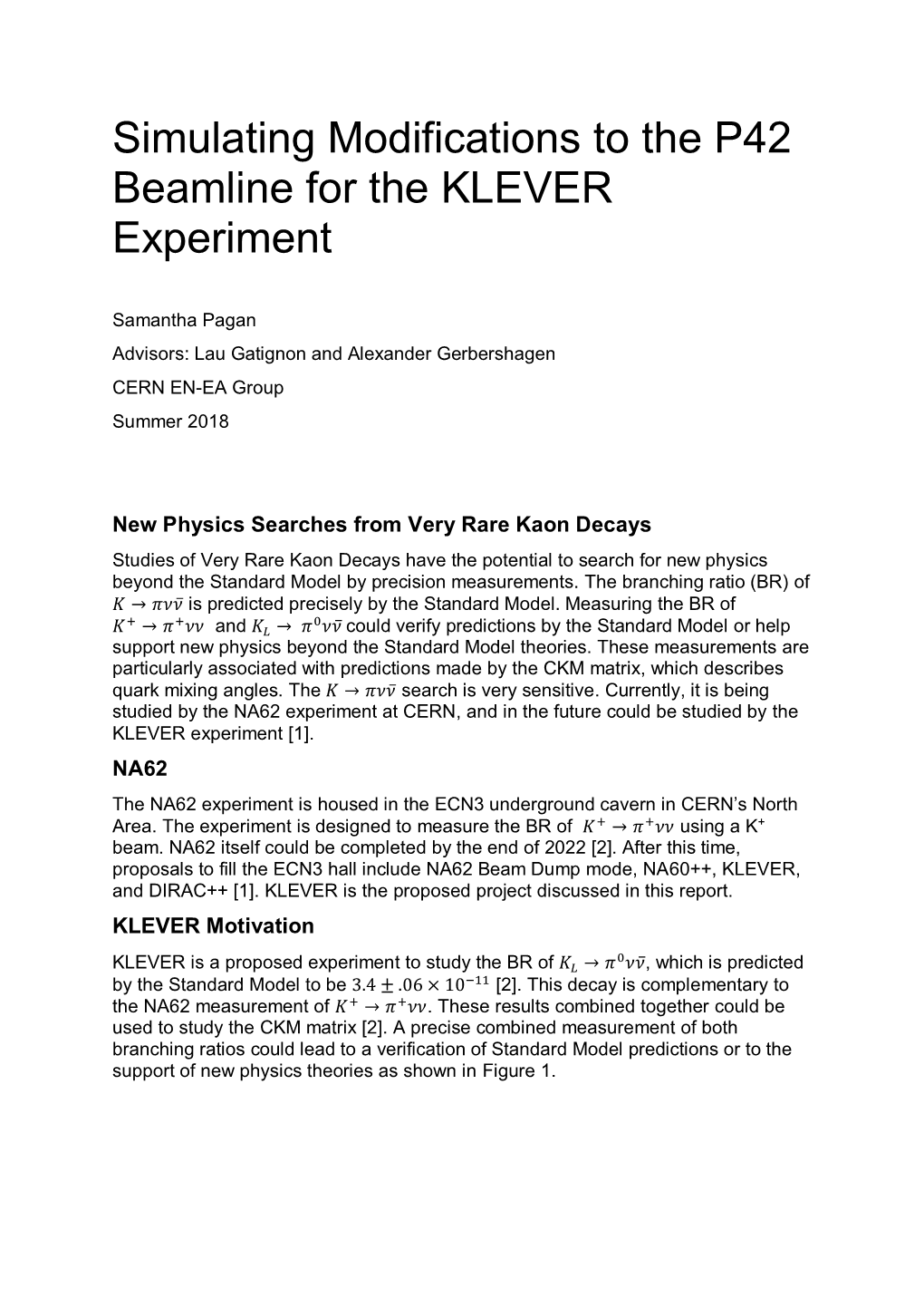 Simulating Modifications to the P42 Beamline for the KLEVER Experiment