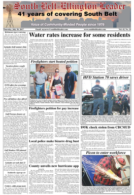 Water Rates Increase for Some Residents