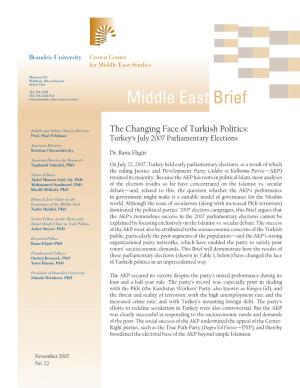 Middle East Brief 22
