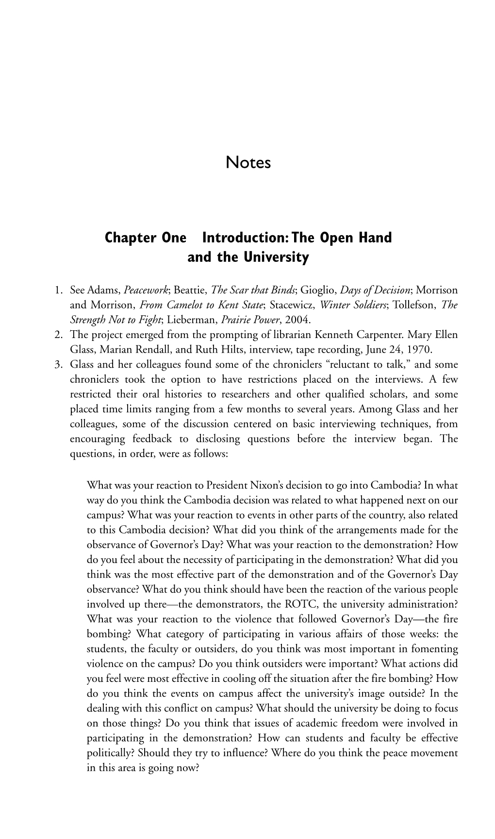 Chapter One Introduction:The Open Hand and the University