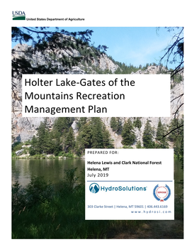 Holter Lake-Gates of the Mountains Recreation Management Plan