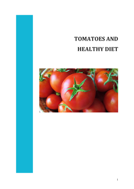 Tomatoes and Healthy Diet