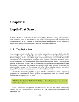 Chapter 11 Depth-First Search