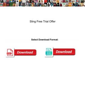 Sling Free Trial Offer
