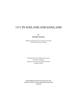 1117 in Iceland and England