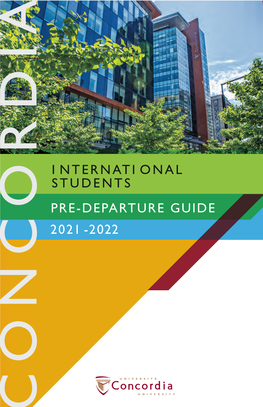 I Nternati Onal Students Pre-Departure Guide 2021 -2022 Frequently Called Numbers