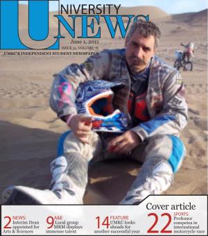 NIVERSITY NEWS June 1, 2011 ISSUE 31, VOLUME 78 UMKC’S INDEPENDENT STUDENT NEWSPAPER
