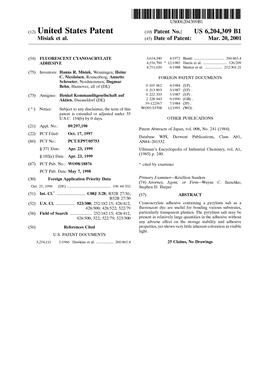 (12) United States Patent (10) Patent No.: US 6,204,309 B1 Misiak Et Al