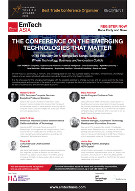 The Conference on the Emerging Technologies That Matter