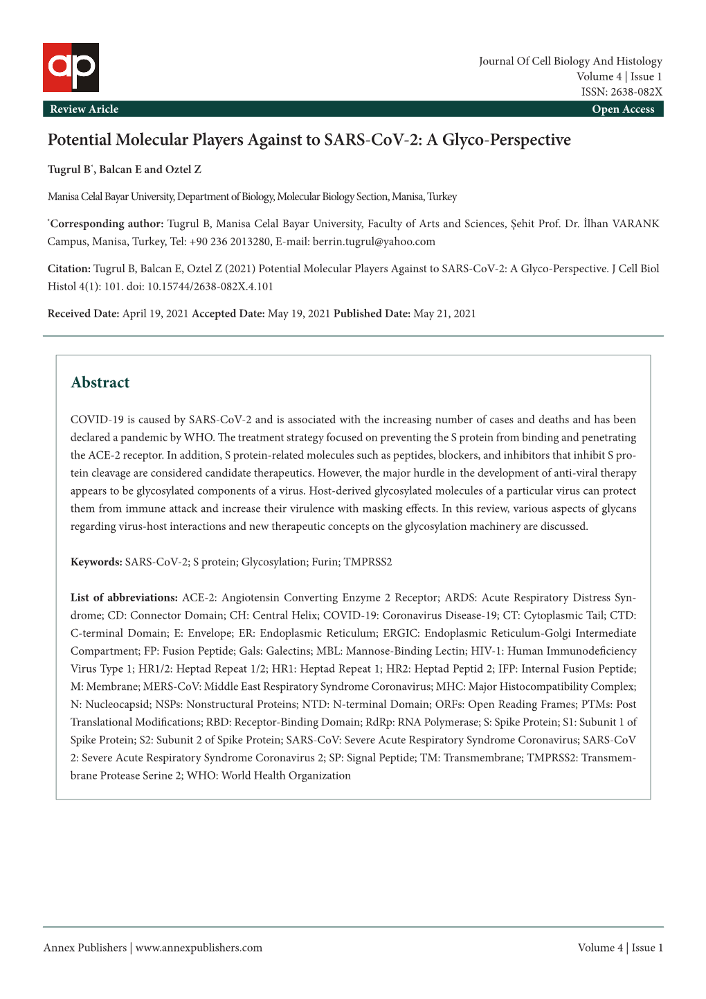 Potential Molecular Players Against to SARS-Cov-2: a Glyco-Perspective