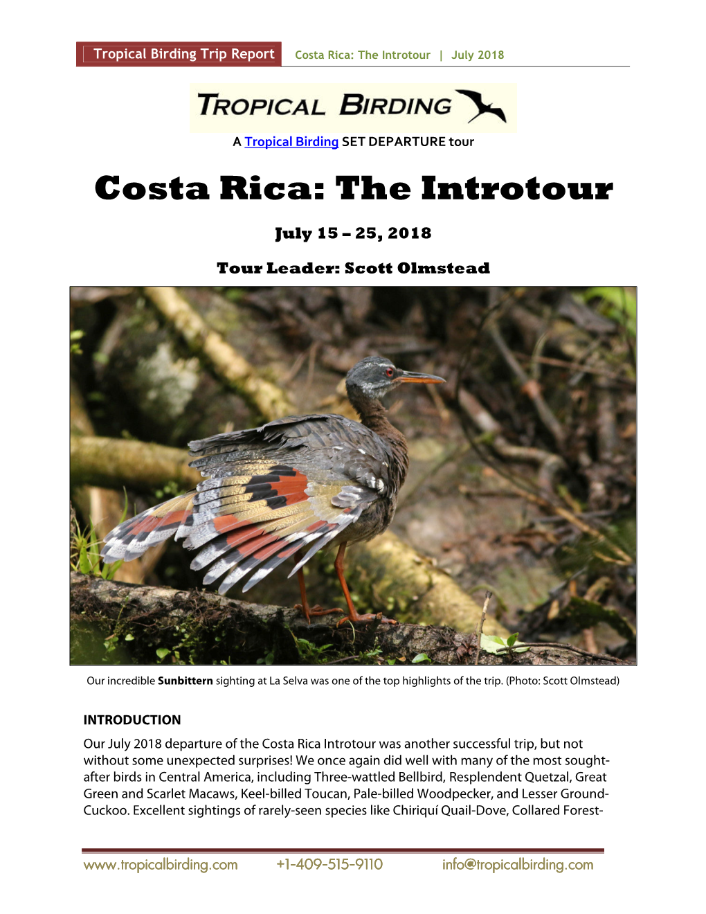 Costa Rica Introtour