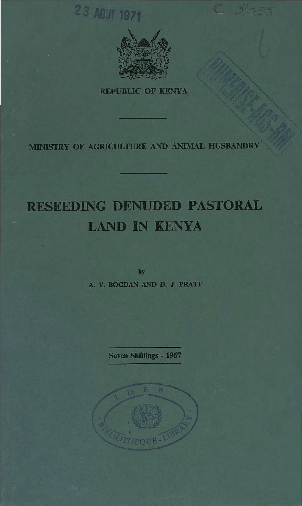 Reseeding Denuded Pastoral Land in Kenya