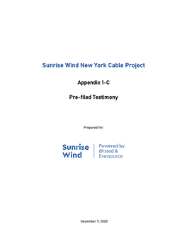 Sunrise Wind New York Cable Project