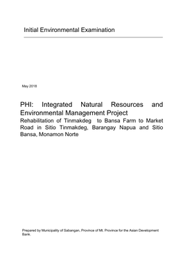 41220-013: Integrated Natural Resources and Environmental Management Project