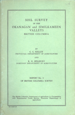 OKANAGAN and SIMILKAMEEN VALLEYS BRITISH COLUMBIA