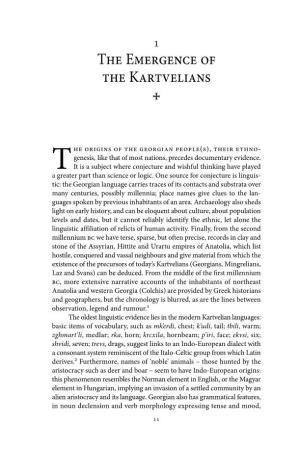 The Emergence of the Kartvelians +