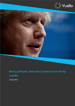 Boris Johnson: the New Conservative Party Leader