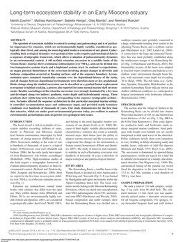 Long-Term Ecosystem Stability in an Early Miocene Estuary