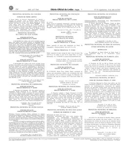 ISSN 1677-7069 3 Nº 135, Segunda-Feira, 16 De Julho De 2018